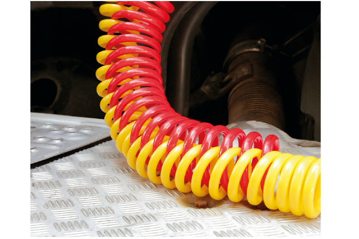 LAMPA Truck-Tights spiral cable cover 97171 flexible sleeve yellow 220cm dia. 11cm