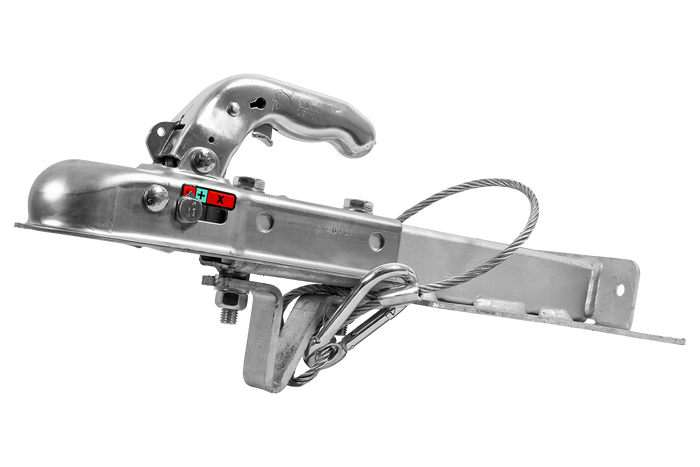 KNOTT K7.5-H+KZE7.5 ball hitch with support and cable for 750kg trailer with V-type drawbar