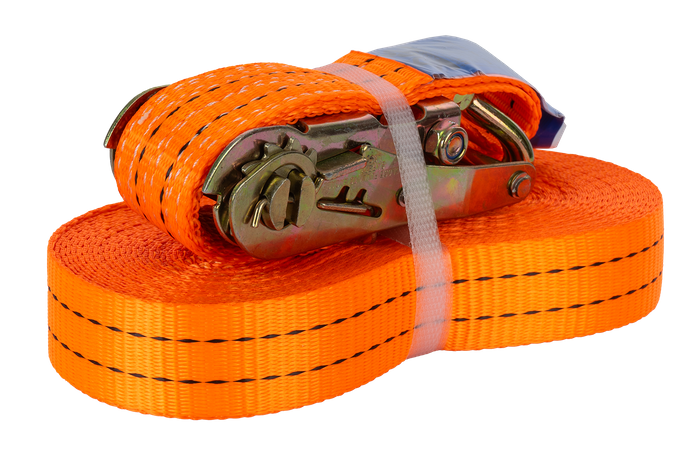 UNITRAILER 12m/35mm/2t orange tie-down strap with tensioner