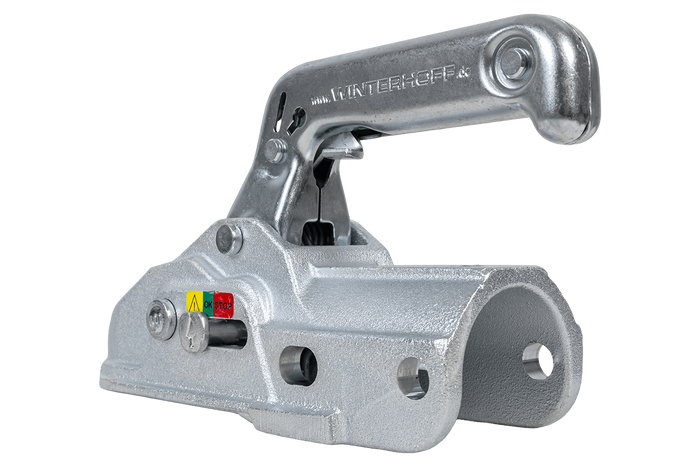 WINTERHOFF WW 30-K+Z ball hitch for a 3000kg trailer with a 35-51mm pipe drawbar, cast iron