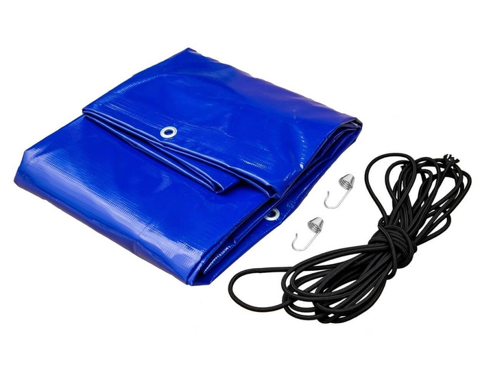 OUTLET Flat cover UNITRAILER tarpaulin for trailers blue 264x150 cm ...