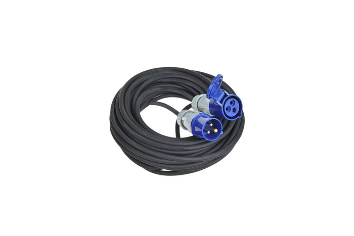 ProPlus camping extension cord, CEE plug and socket, 16A, 20m