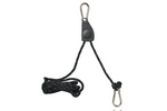 Set of two ProPlus 320054V01 wire rope winches, wire rope hoist with ratchet, 2.5m, 136kg