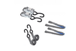 Set of two HILLS 3m/25mm/1t transport belts with tensioner and two 0.45m harnesses for securing the motorcycle