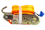 Set of four UNITRAILER 2m/50mm/5t orange transport belts with tensioner