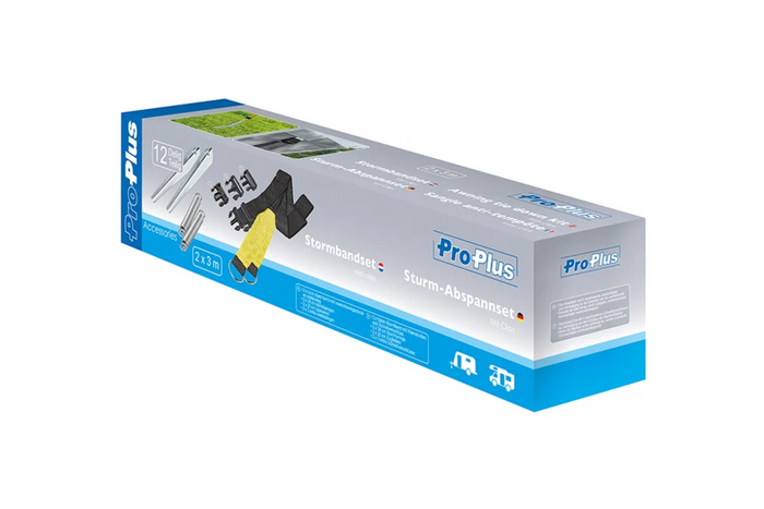 Set of two ProPlus 361728 storm straps for awnings and awnings 2x3m