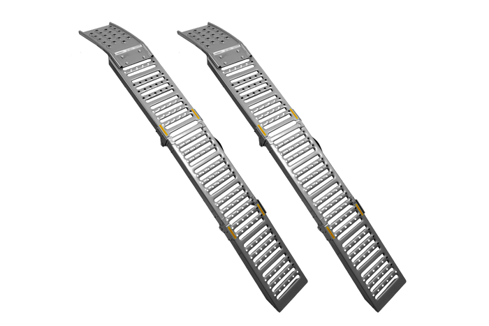 UNITRAILER ALR005 foldable ramps steel drive-on ramps for trailers 200cm 500kg set of 2