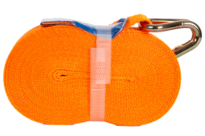 UNITRAILER 8m/25mm/1t orange transport belt with tensioner