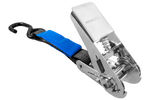Set of two HILLS 3m/25mm/1t transport belts with tensioner and two 0.45m harnesses for securing the motorcycle