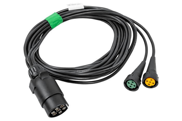 ASPÖCK 58-1022-087 electrical installation trailer harness 4.5 m 7PIN plug bayonets 2x5PIN