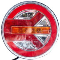 Round rear LED lamp 12-24V with 3 functions