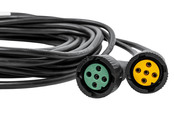 ASPÖCK 58-1022-087 electrical installation trailer harness 4.5 m 7PIN plug bayonets 2x5PIN