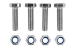 Set of 4x hexagonal bolt M8x30 and 4x self-locking nut M8 MARCOPOL screw class 5.8 DIN933
