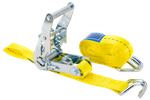 UNITRAILER 4m/25mm/1t yellow transport belt with tensioner