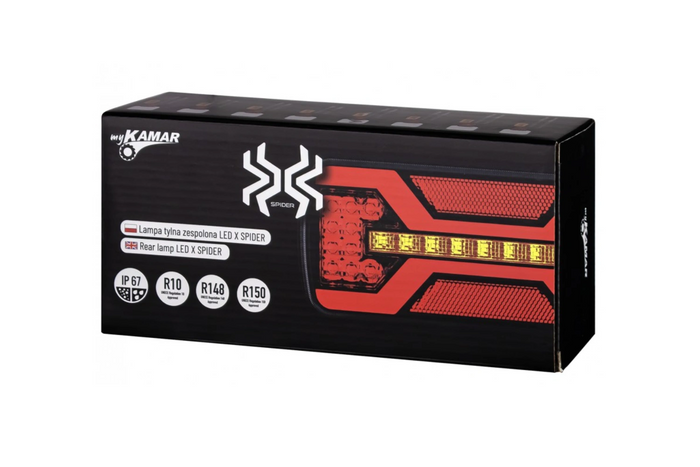 KAMAR X-SPIDER L2430+L2431 rear lights bayonet 5PIN 7 functions left+right