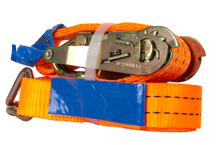 UNITRAILER 5m/35mm/2t orange transport belt with tensioner