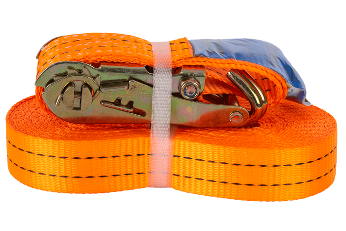 Set of four UNITRAILER 12m/35mm/2t orange transport belts with tensioner