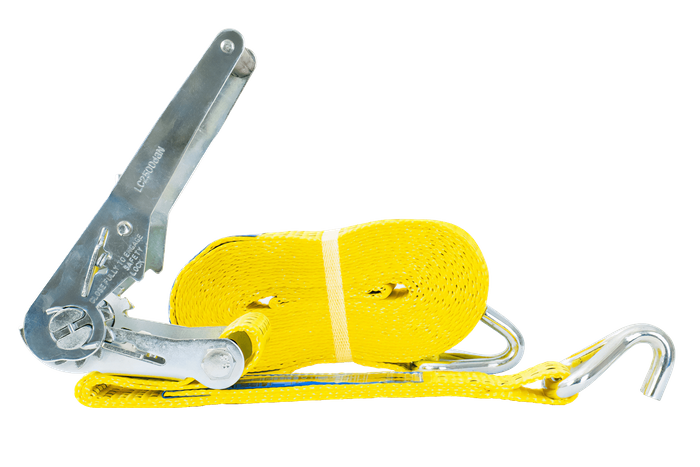 UNITRAILER 8m/50mm/5t yellow transport belt with tensioner