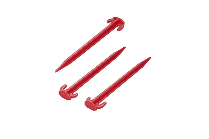 Set of six ProPlus tent pegs 364824 plastic pegs for attaching guy lines 19cm