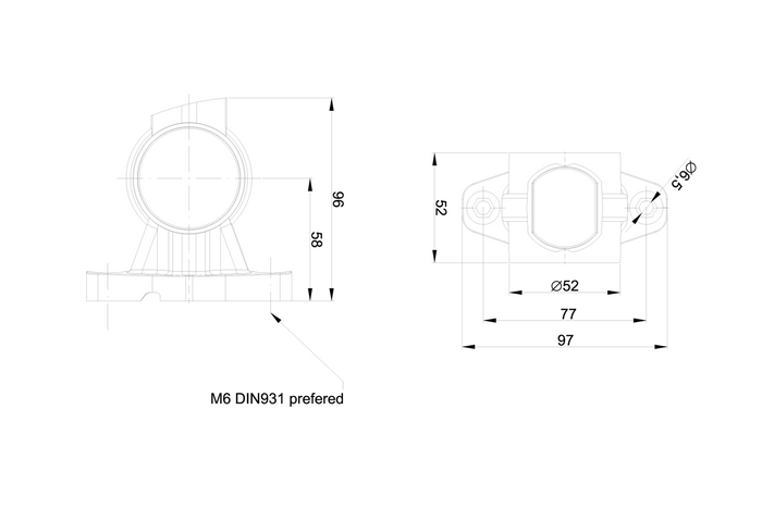FRISTOM FT-140A LED marker lamps 3 functions left + right
